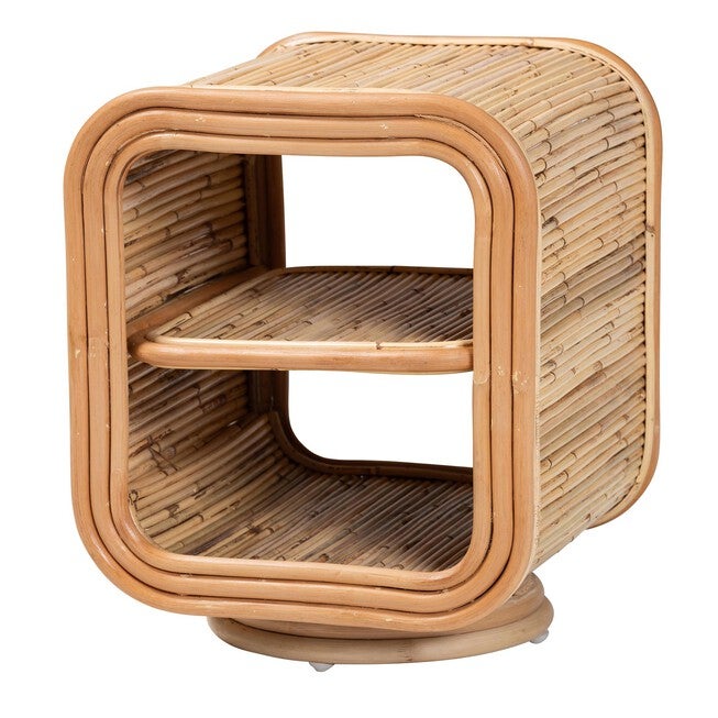 Bethari Bohemian Natural Rattan Nightstand, NATURAL, hi-res image number 0