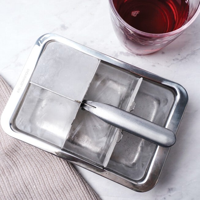 Large Cubes Stainless Steel Ice Cube Tray, , alternate image number null