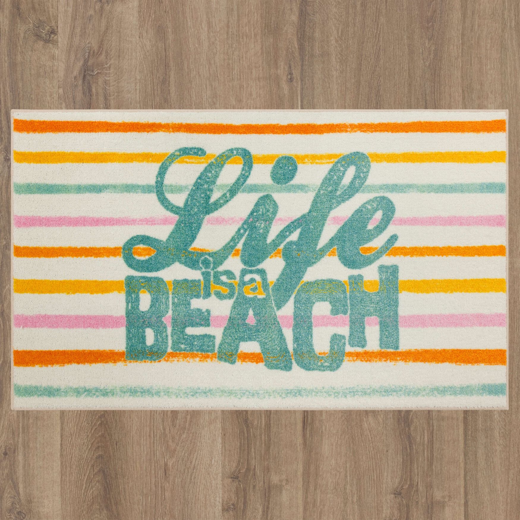 Life Is A Beach Seaglass Kitchen Rug, , alternate image number 5