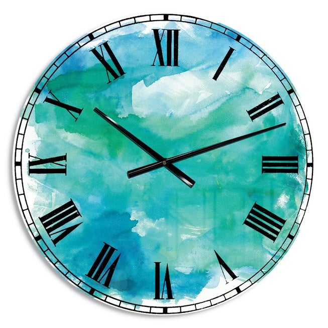 Sea Glass Farmhouse Wall Clock, , alternate image number 1