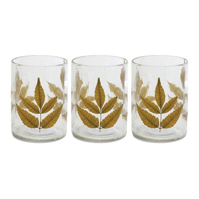 Votive Holder (Set of 3) 3 inchesD x 4 inchesH Glass, BROWN, alternate image number 1