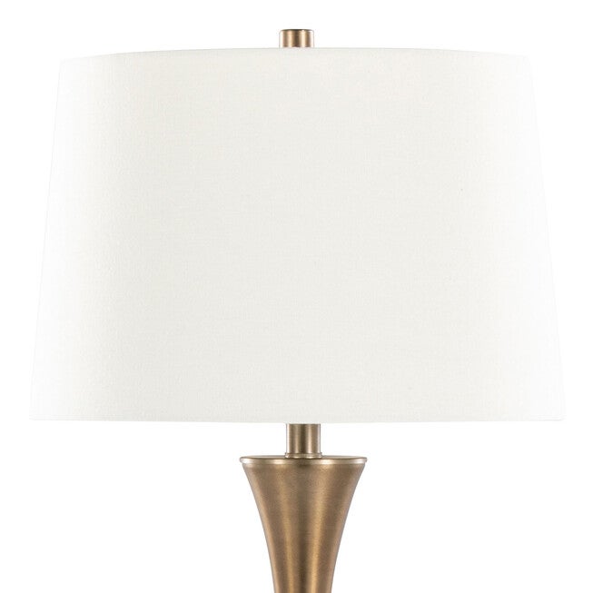 Lenuxe 29 inches Metal Table Lamp - Set Of 2, , alternate image number null