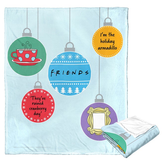 Wb Friends Quippy Ornaments Silk Touch Throw, O, hi-res image number 0