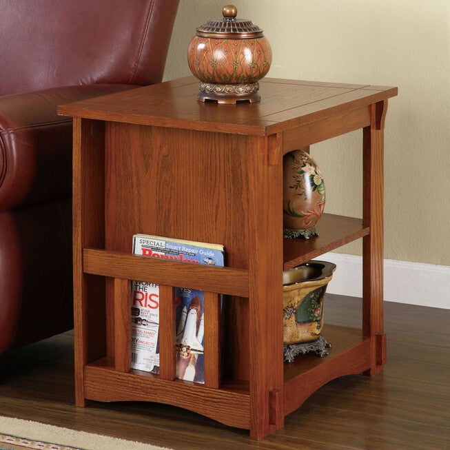 "Mission Oak" Magazine Cabinet Table, , on-hover image number null
