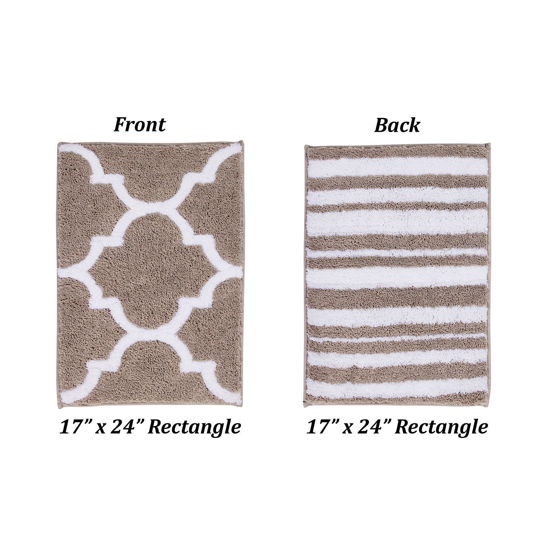 Marrakesh Collection 100% Polyester 17 inches X 24 inches Rectangle Bath Rug, , alternate image number 4