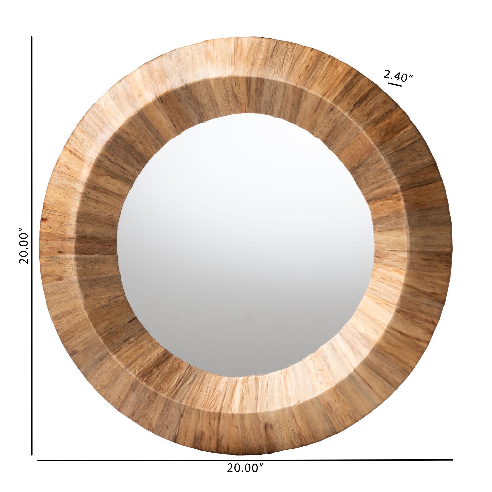 Tarun Bohemian Grasscloth Accent Mirror, NATURAL, alternate image number 4