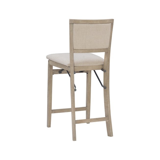 Keira Grey Wash Pad Back Folding Cnter Folding Stools, , alternate image number null