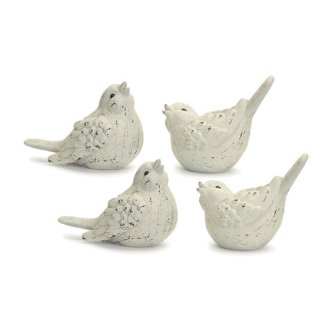 Bird Figurine (Set of 4) 6.25 inchesH, 7 inchesH Terracotta, BEIGE/BROWN, hi-res image number 0