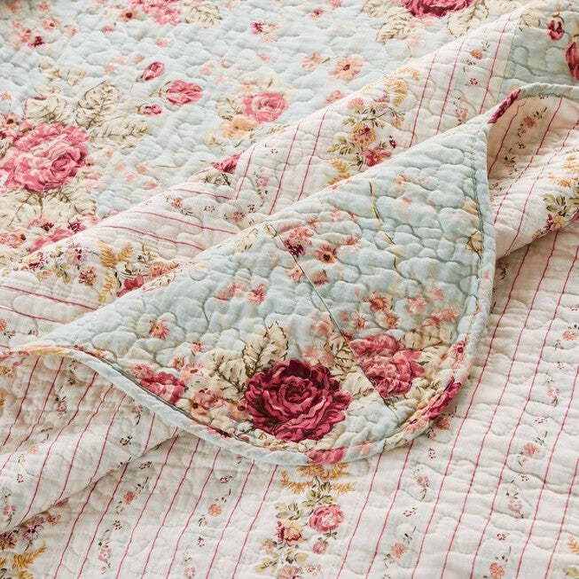 Antique Rose Throw Quilt, , alternate image number 2