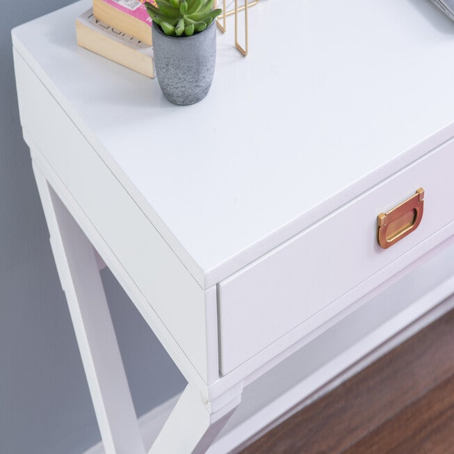 Peggy White Writing Desk, , alternate image number null