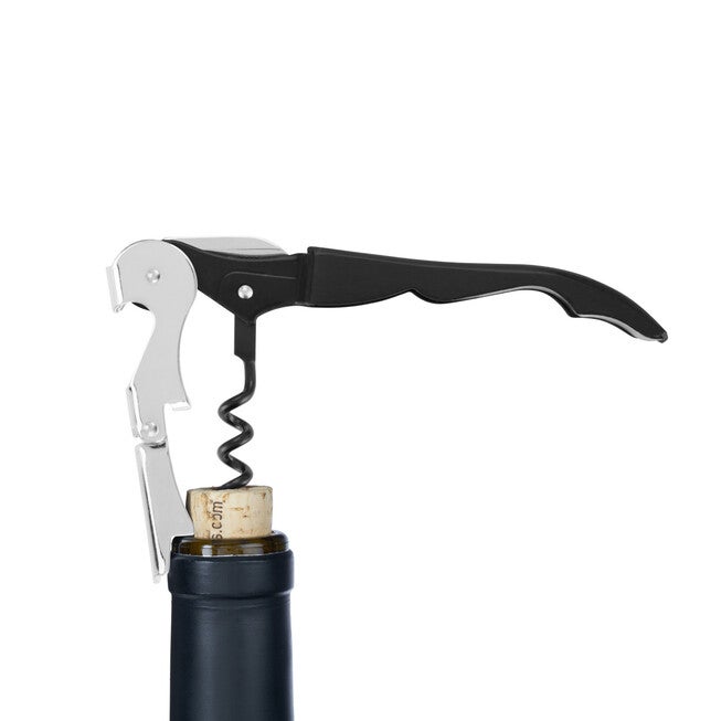 Truetap Double Hinged Waiter'S Corkscrew By True In Black, , on-hover image number null