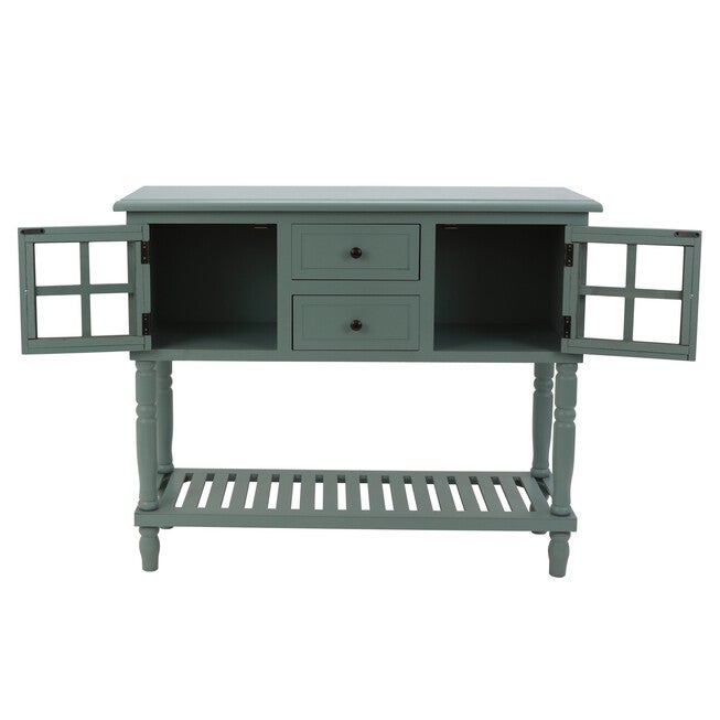 Antique Iced Blue Buffet Condole , , on-hover image number null