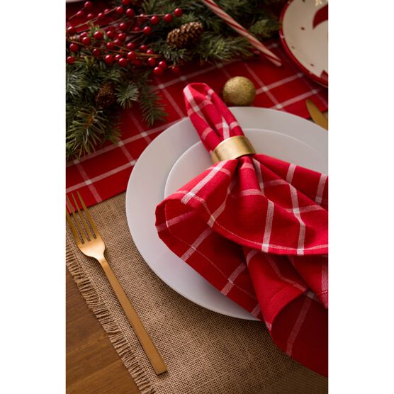 Gold Round Painted Acrylic Napkin Ring, Set of 6, , alternate image number null