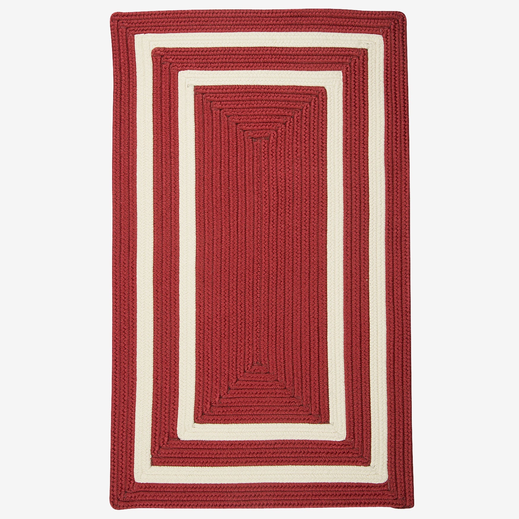 Double Border Rug, RED, hi-res image number 0