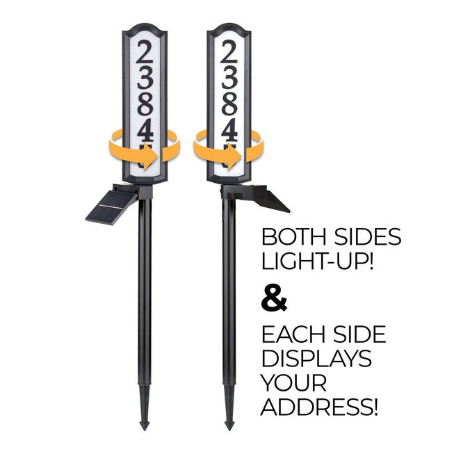SolarSOLutions™ Aurora Solar LED Address Post, , alternate image number null