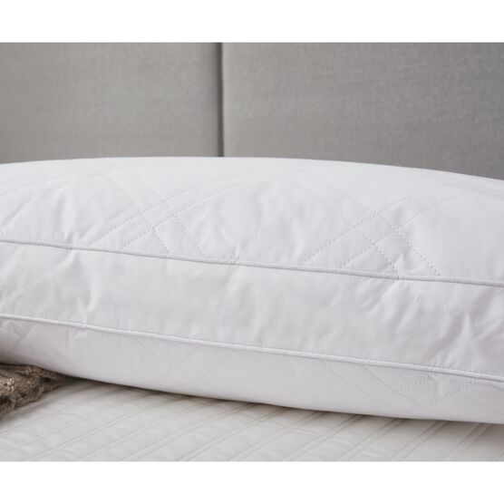 233 Thread Count Cotton Quilted White Goose Feather And Down Pillow (2-pack), , alternate image number null