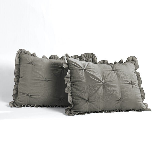 Ravello Pintuck Ruffle Skirt Bedspread 3 Pc Set, , alternate image number null