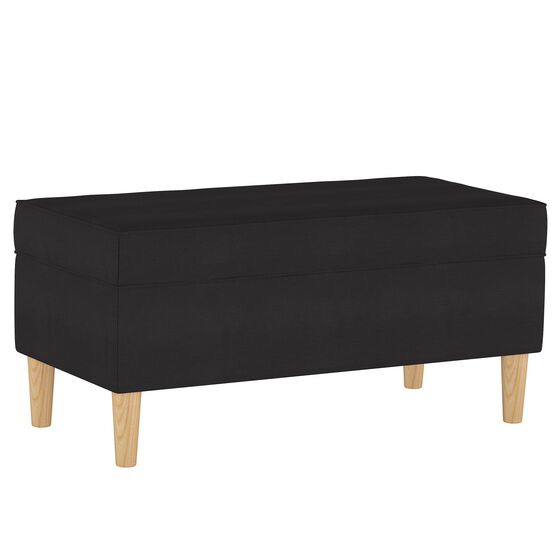 Twill Storage Bench, TWILL BLACK, hi-res image number null