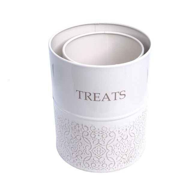 Dog Treat Canister - White Swan (Set Of 2), , alternate image number null