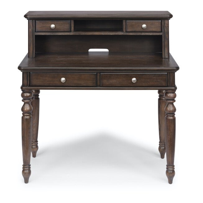 Southport Brown Student Desk & Hutch, DARK BROWN, hi-res image number null