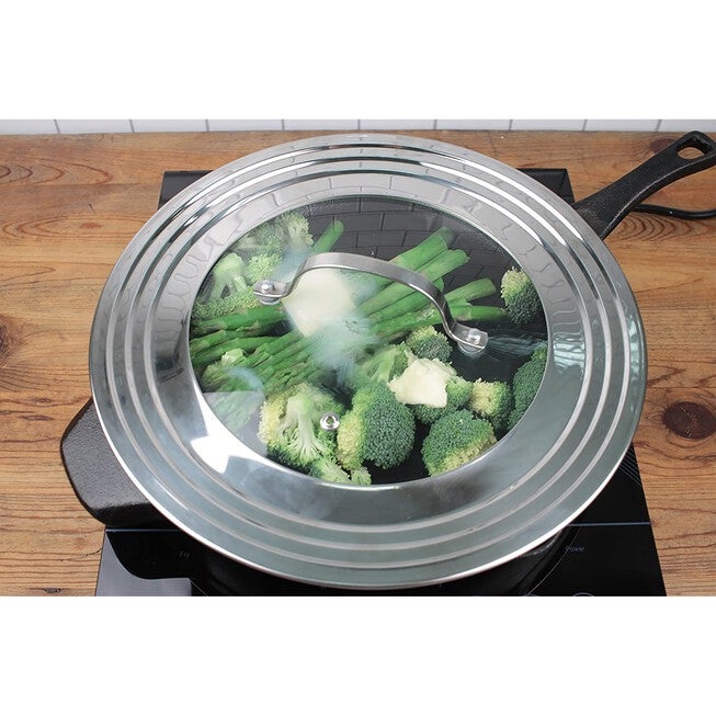Universal Lid - 7-12 inches with Glass, , alternate image number 4