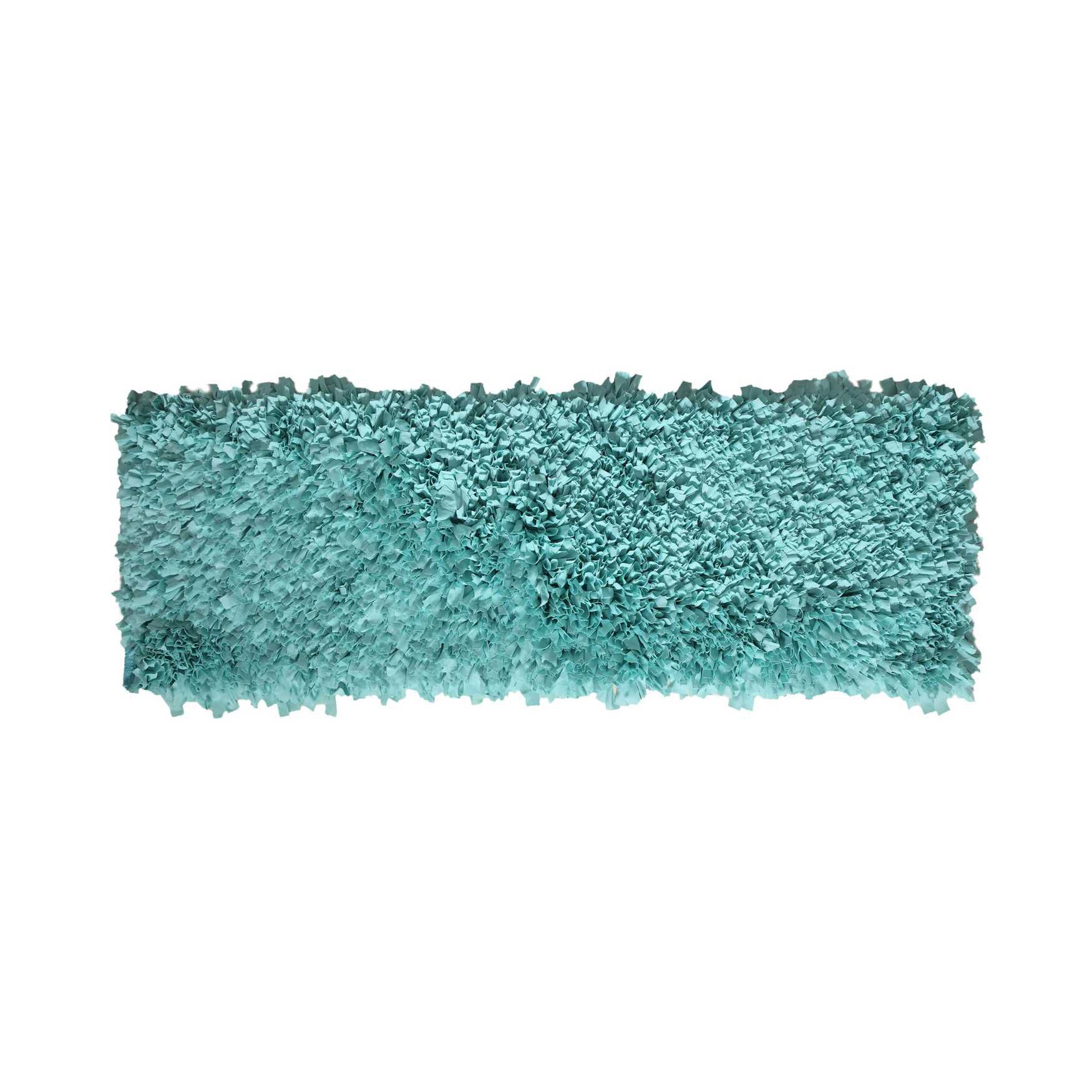 Bella Premium Jersey Shaggy Area Rug, AQUA, hi-res image number 0