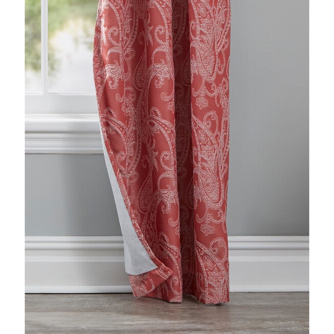 Sun Zero® Pedra Paisley Embroidery Back Tab Curtain Panel, , alternate image number 2