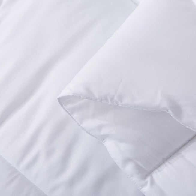 Chevron Stitch Down Alternative Comforter, White, , alternate image number 6