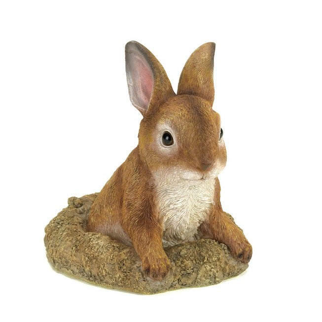 Curious Bunny Garden Décor, BROWN, hi-res image number 0