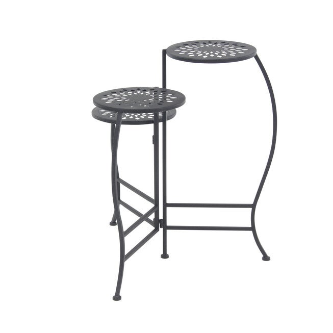 3-Tier Black Metal Traditional Plant Stand, , alternate image number 3