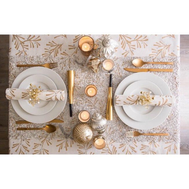 Silver Sequin Mesh Table Runner Roll, , alternate image number null