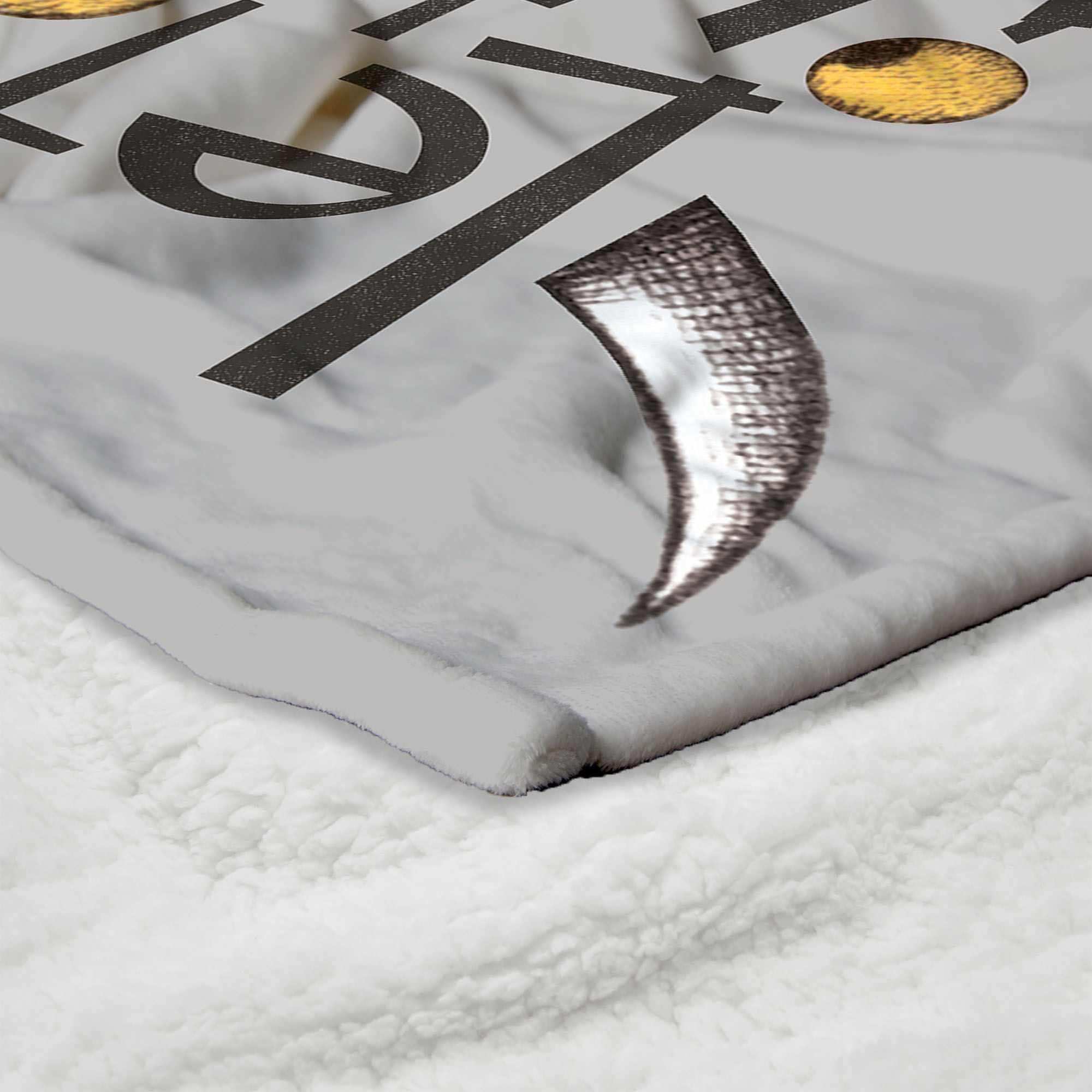 Warner Bros. Where the Wild Things Are Wild Rumpus Silk Touch Sherpa Throw Blanket 50x60 Inches, GRAY, alternate image number 4