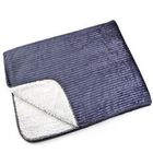 Luxury Pet Dog Blanket - Cozy Fleece and Sherpa Cover - Brown, , alternate image number null