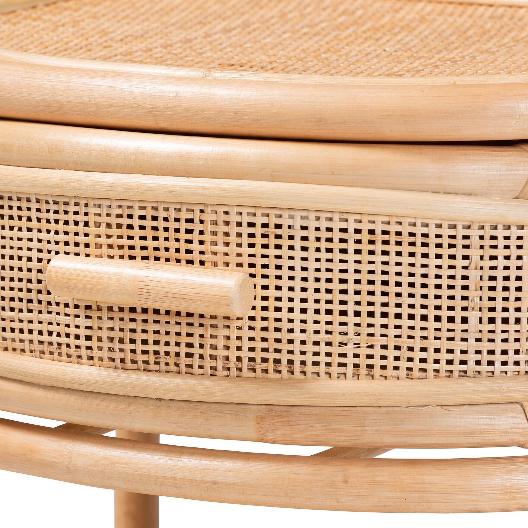 Divitia Bohemian Natural Rattan 1-Drawer Nightstand, , alternate image number 10