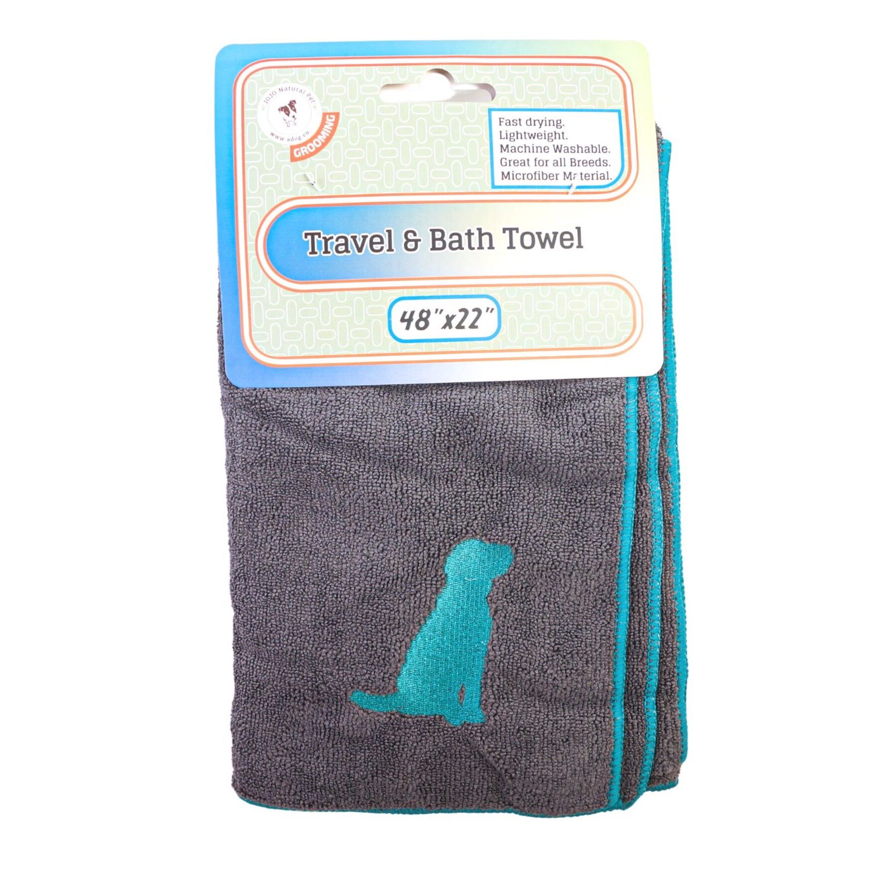 Quick Drying Microfiber Dog Bath Towel, , on-hover image number 1