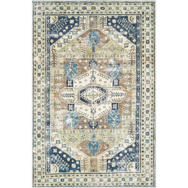 Erin Rug 5' x 7 feet 6 inches, MOSS, hi-res image number 0