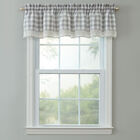 Buffalo Check Rod-Pocket Valance, GREY, hi-res image number null