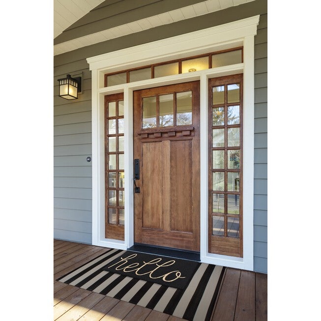 Black Hello Doormat, , alternate image number null