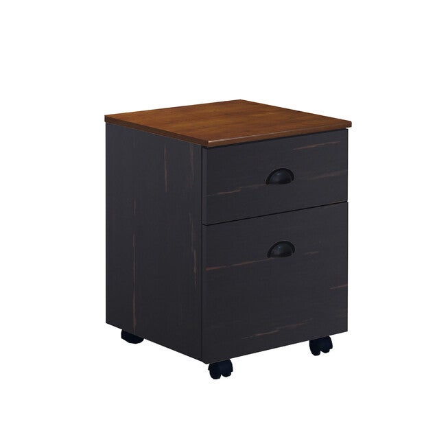 Hawksbury 2 Drawer Mobile File Cabinet File Cabinet, ANTIQUE BLACK, hi-res image number null