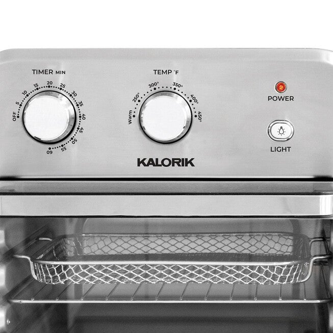 Kalorik 12 Quart Air Fryer Oven, Black/Stainless Steel, , alternate image number null