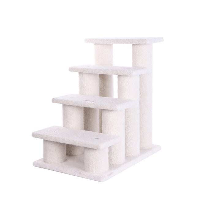 4 Steps Real Wood Ramp Dog Cat Pet Step Stairs Ramp, , alternate image number 7