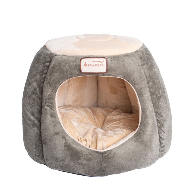 Cat Cave Shape Pet Bed With Anti- Slip Waterproof Base, , alternate image number null