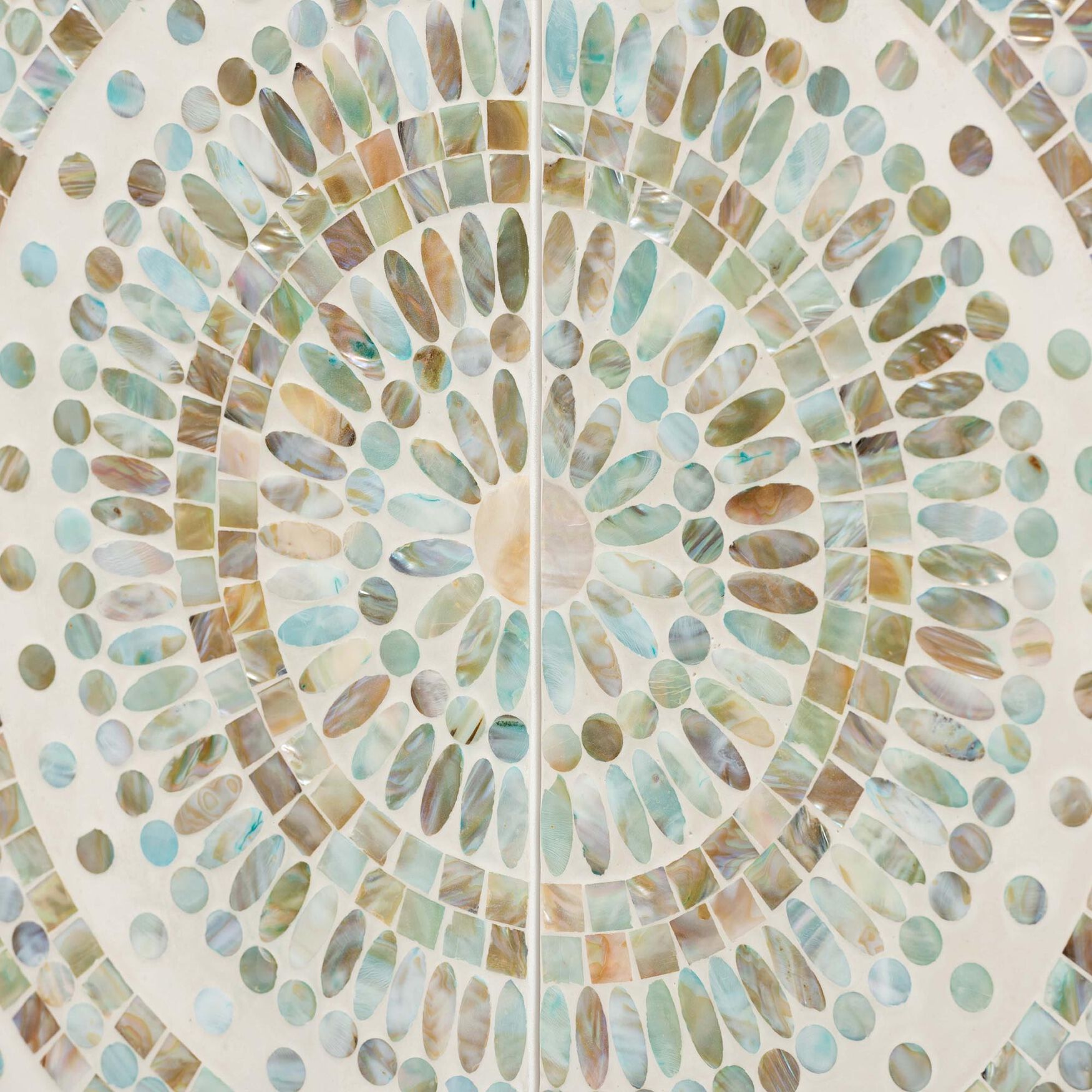 Quintus Modern Bohemian Multicolor Mother of Pearl and Gold Metal Storage Cabinet, , alternate image number 10