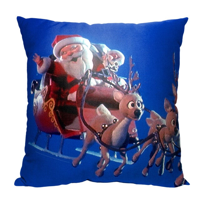 Wb Year Without A Santa Claushere Comes Santa 18X18 Printed Throw Pillow, O, hi-res image number null