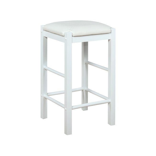 Lancer Backless Counter Stools, White - Set of Two, , alternate image number null