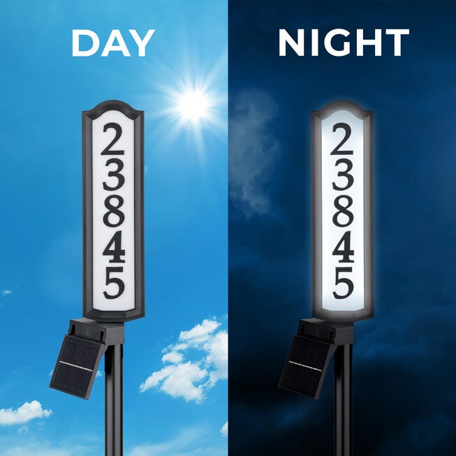 SolarSOLutions™ Aurora Solar LED Address Post, , alternate image number null