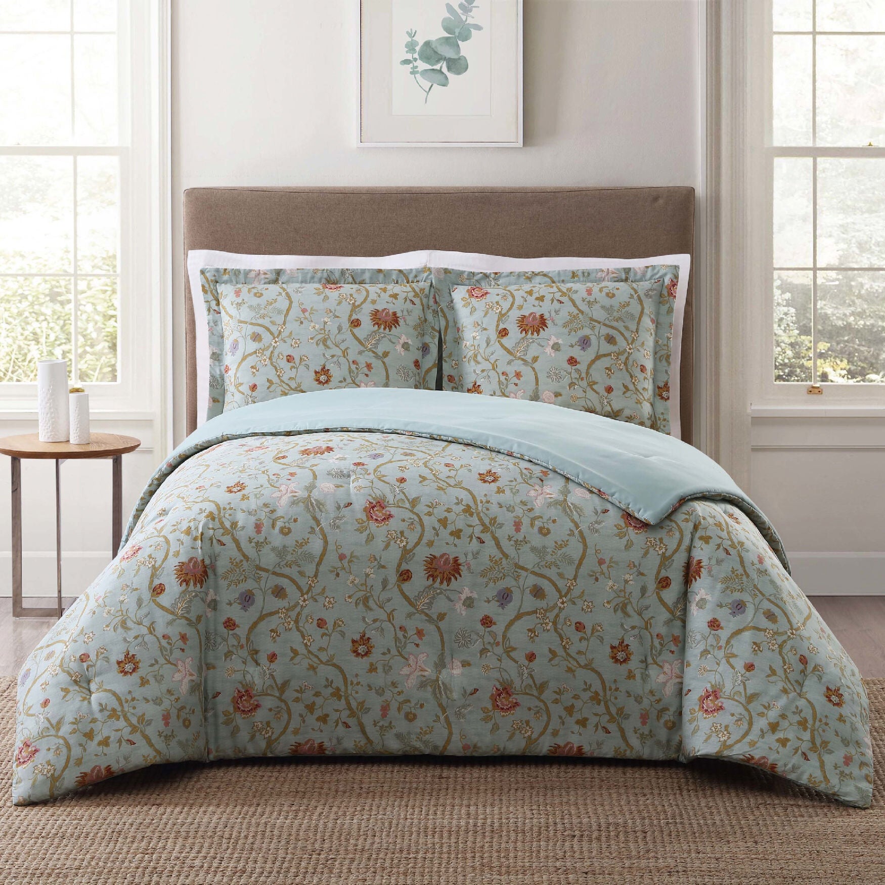 Style 212 Bedford Blue Comforter Set, BLUE BLUSH, hi-res image number 0