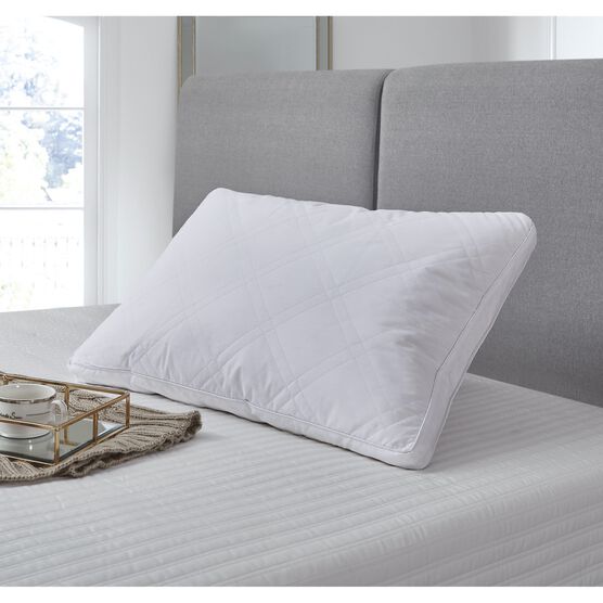 233 Thread Count Cotton Quilted White Goose Feather And Down Pillow (2-pack), , alternate image number null