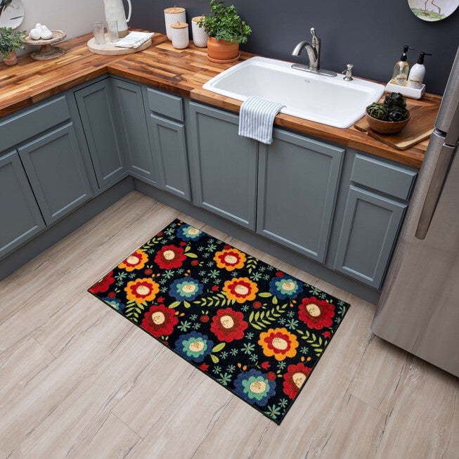 Sweet Flowers Kitchen Rug, , alternate image number 5