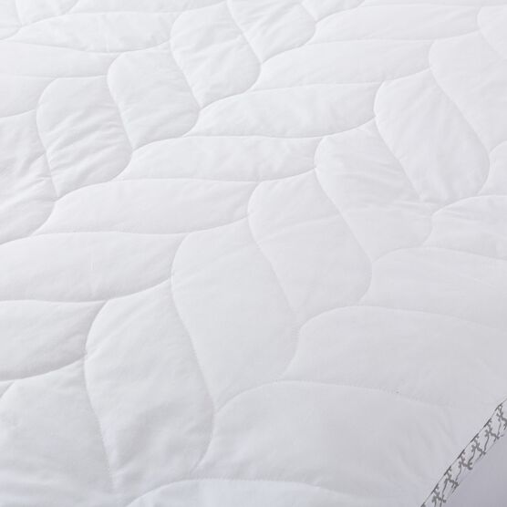 Cotton Quilted Dual Chamber 1.5 In. Feather Topper Mattress Toppers, , alternate image number null